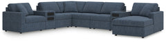 Looking cool and contemporary is great. But when it comes down to it, youâ€™re all about low-maintenance lounging. With the performance fabric on this sectional with chaise, cleaning spills is a breeze. Its customizable modular design caters to your ever-