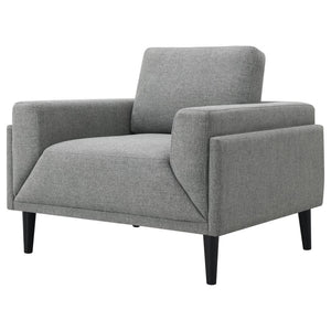 Rilynn - Upholstered Track Arm Accent Chair - Gray