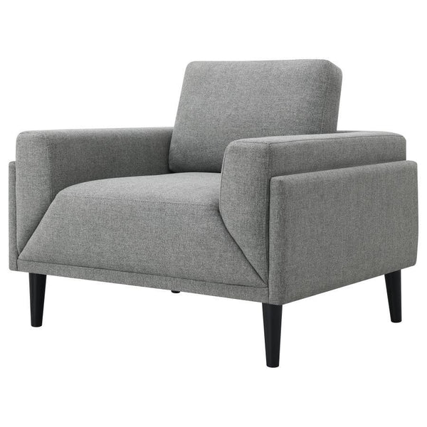Rilynn - Upholstered Track Arm Accent Chair - Gray
