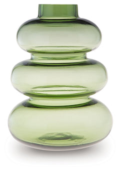 Give your living space a modern vibe. This vase is beautifully crafted from blown glass, with rounded organic shapes that provide plenty of visual interest. Add a single dried bloom or faux greenery to accentuate its simple splendor.<br/><br/><b>Product F