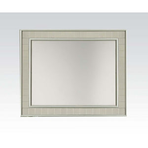 Rectangular Wall Mirror Wooden Molding Trim w/Mirrored Trim Inlay<br/><br/><b>Product Features</b><ul><li>Case: 1Pc/1Ctn</li><li>Finish: Champagne</li><li>Style: Transitional</li><li>Materials: Wood, Mirror, Veneer (Wood), Composite Wood</li></ul><br/>