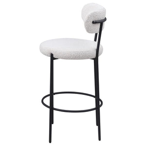 Viola - Boucle Upholstered Bar Chair (Set of 2) - Cream