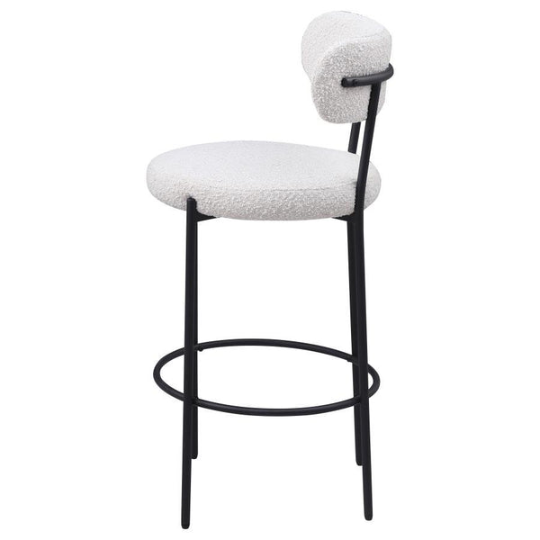 Viola - Boucle Upholstered Bar Chair (Set of 2) - Cream