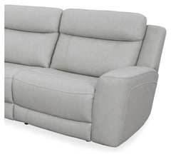 Introducing our comfortable and convenient Calgary Sectional, designed with relaxation in mind. Calgary features power recline and headrest controls, allowing you to adjust your seating position easily. The over-padded headrests provide extra comfort, and