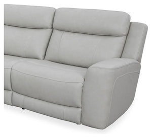 Introducing our comfortable and convenient Calgary Sectional, designed with relaxation in mind. Calgary features power recline and headrest controls, allowing you to adjust your seating position easily. The over-padded headrests provide extra comfort, and