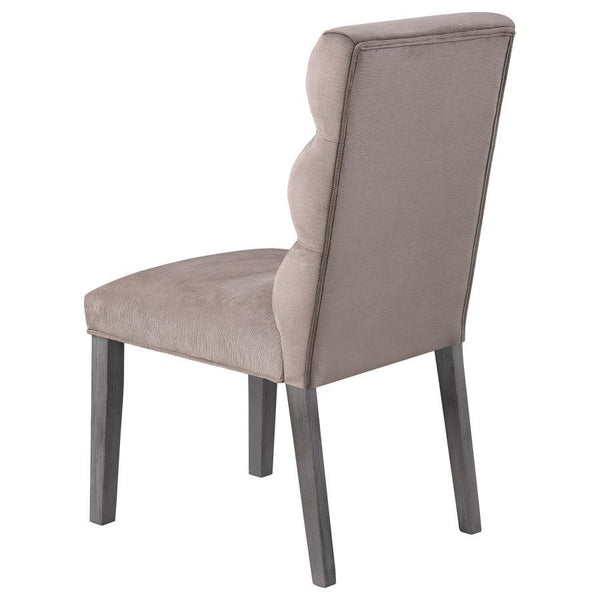 Carla - Velvet Upholstered Dining Side Chair (Set of 2) - Ash