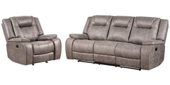 Plush, stuffed, and easy, the Blake Manual Dual-Reclining Sofa, Loveseat, and Recliner will feel at home in most any living space. Easy to clean (just wipe the high-performance fabric with a soft cloth!) and easy to operate (simply pull the latch to utili