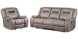 Plush, stuffed, and easy, the Blake Manual Dual-Reclining Sofa, Loveseat, and Recliner will feel at home in most any living space. Easy to clean (just wipe the high-performance fabric with a soft cloth!) and easy to operate (simply pull the latch to utili