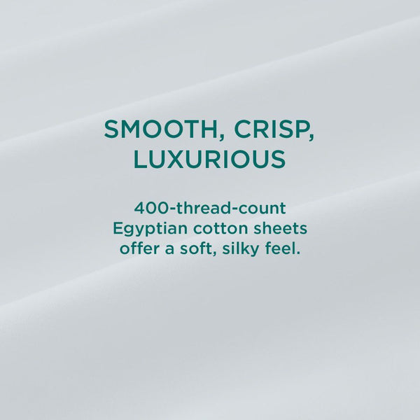 Linens - Tempur Luxe Egyptian Cotton Pillowcase Set - White - Queen