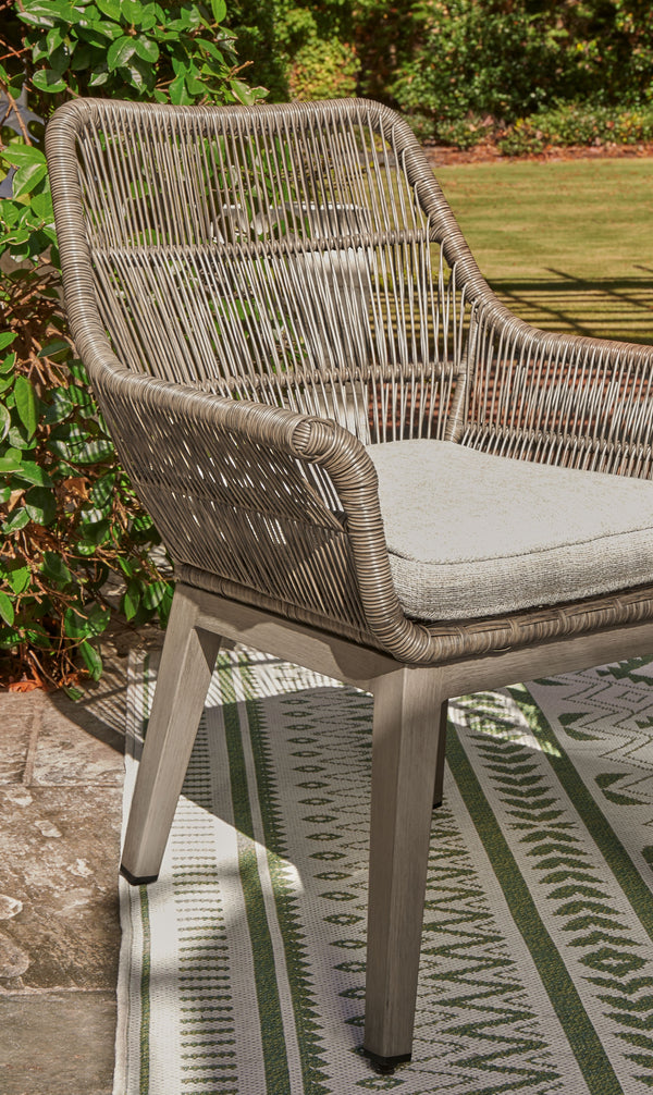 Beach Front - Beige - Arm Chair With Cushion (Set of 2)