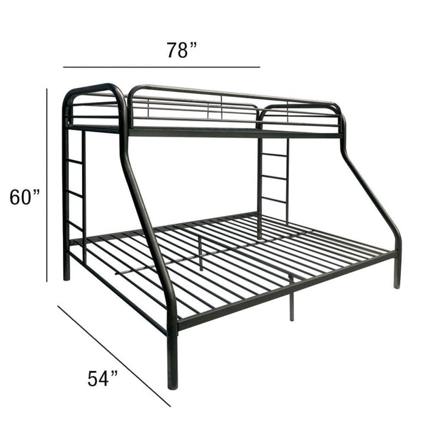 Tritan - Twin Over Full Bunk Bed - Black