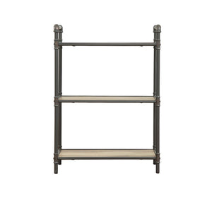  it-'s easy to see why the Itzel bookcase is a bestseller. The sandy gray frame is sleek