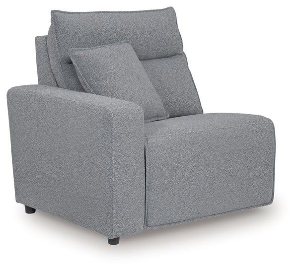 This left-arm facing power recliner is made with Next-Gen Nuvellaâ„¢ fade-resistant, washable fabric. Pairs with other items in the series to make a modular sectional.<br><br><b>Additional Dimensions</b><br><ul><li>Arm height: 26-"</li><li>Seat depth: 23-