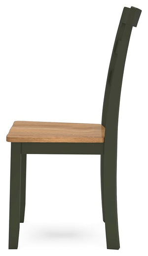 Gesthaven - Natural / Green - Dining Room Side Chair (Set of 2)