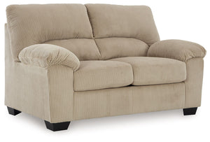 This loveseat is a cozy interpretation of casual contemporary style. Its super-soft corduroy makes curling up with a book or your favorite show that much more comfortable. You-'re sure to appreciate its sincere styling and homey approach to relaxation.<br