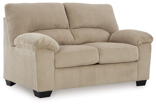 This loveseat is a cozy interpretation of casual contemporary style. Its super-soft corduroy makes curling up with a book or your favorite show that much more comfortable. You-'re sure to appreciate its sincere styling and homey approach to relaxation.<br
