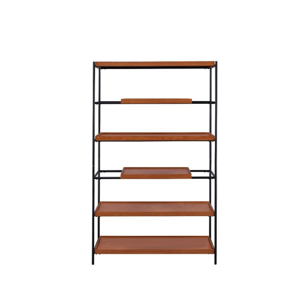  Rectangular Bookshelf (Etagere Style) â€¢ Storage: 5 Open Compartment (5 Wooden Shelves