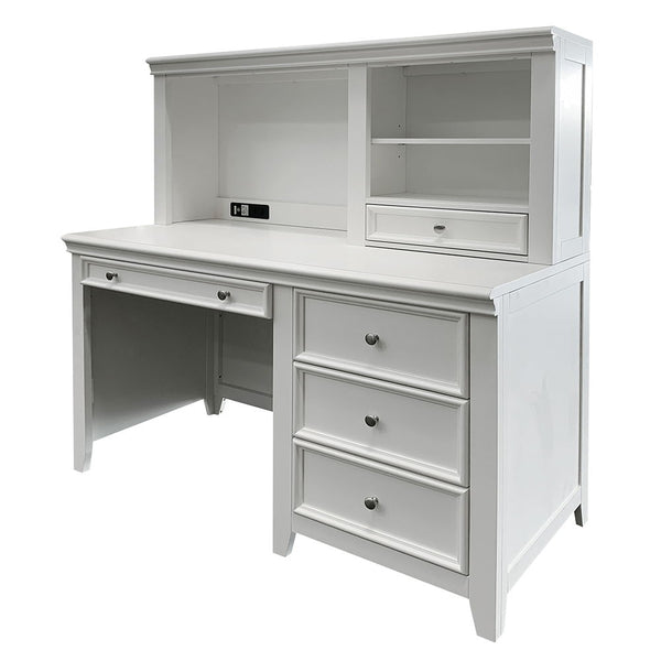Lacey - Computer Hutch - White