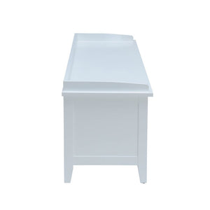  and crisp finish make for charming windowsill seating. This bench is also perfectly suited t