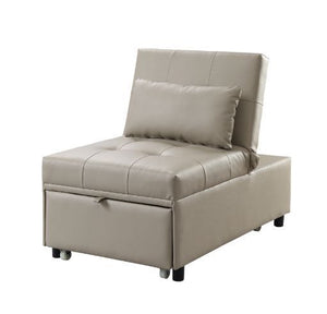 Let it-'s clever design create a flexible and versatile living space in your home. This stylish single sofa bed features full upholstery and pull-out sleeper . Adjustable mechanism makes it easy to transform the sofa into a cozy sleeping space, with the f
