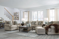 Looking to enhance your home-'s visual appeal? This sofa and loveseat set with matching oversized chair and ottoman offers sophisticated design, comfort and elegance with tonal colors, roll arms and nailhead accents. Enjoy optimal coziness as you nestle i