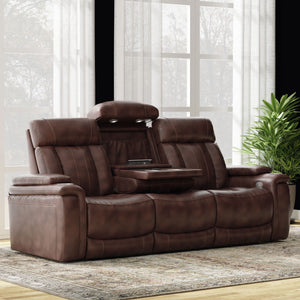 Royce - Power Reclining Sofa And Recliner - Fantom Brown