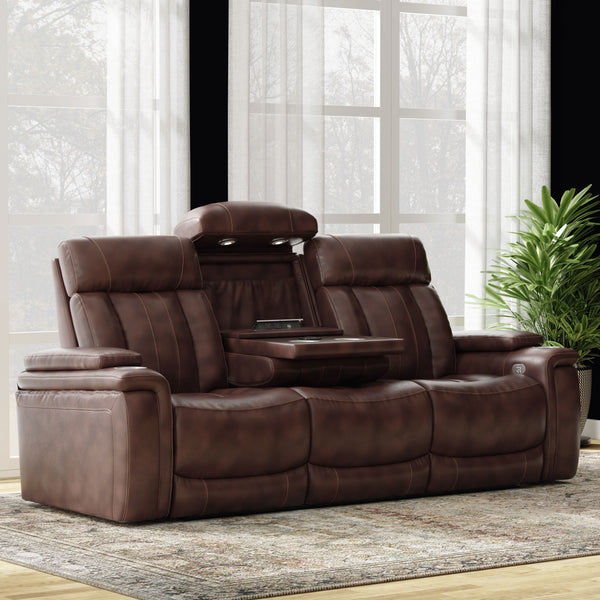 Royce - Power Reclining Sofa And Loveseat - Fantom Brown
