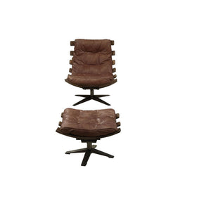  Slatted Wood Frame Outside & Metal Base Loose Back & Seat Cushion (1) CONST