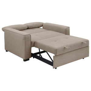 Edith - Upholstered Convertible Sleeper Sofa Bed - Beige