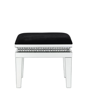  the Lotus Vanity Stool will be an ultimate statement piece for your dreamy dressing room. Mirrored taperd legs and aprons are characterized by reflective surface