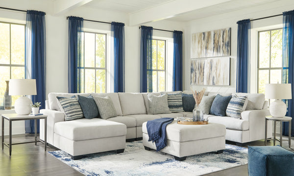 Lowder - Stone - Left Arm Facing Corner Chaise 5 Pc Sectional