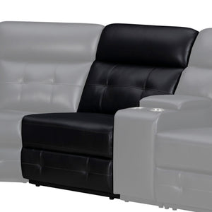Innovative modular design ensures this sectional can be configured to complement any space<br/><br/><b>Product Features</b><ul><li>Manual recline</li><li>Inherently cleanable faux leather</li><li>Padover track arms with contrast stitching</li><li>Detail t