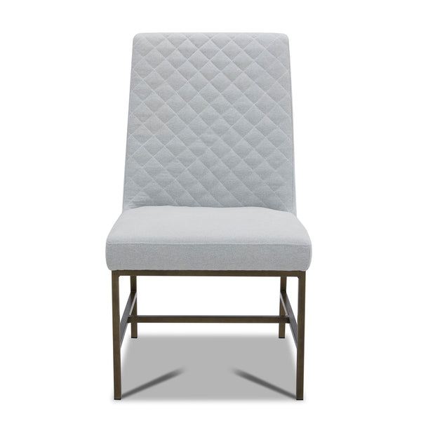 Crossings - Rectangular Dining Table With 4 Upholstered Chairs - Natural & Pearl Silver