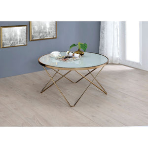 Valora - Coffee Table - Champagne & Frosted Glass