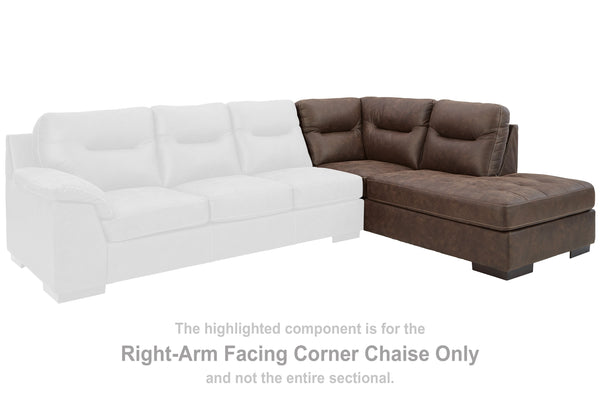 Maderla - Walnut - RAF Corner Chaise