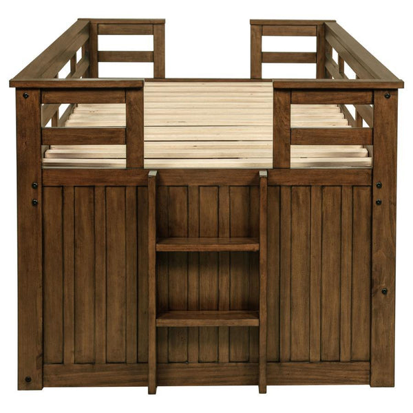 Carlsbad - Wood Twin Captains Bed With Trundle - Medium Brown