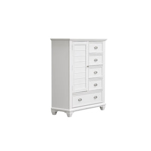 The Jamestown Door Chest in White is a perfect combination of durability, style, and practicality, designed to enhance any bedroom. Expertly crafted from solid Acacia, premium manufactured woods, and authentic Oak veneers, this door chest is built to last