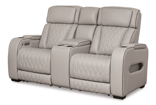 Ready to take your reclining experience to the next level? Then sit up and take notice. With this power reclining loveseat, ultimate relaxation is at your fingertips. Experience the pure bliss of an air massage system and heated seats at the touch of a bu
