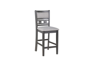 Gia - 5 Piece Round Counter Dining Set - Gray