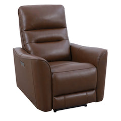 Meet the wall-hugging recliner Taylor, which is designed for space and convenience. It features a zero-gravity power recline and an adjustable power headrest made from durable top-grain leather. Taylor is built with sustainably sourced wood from a solar-p