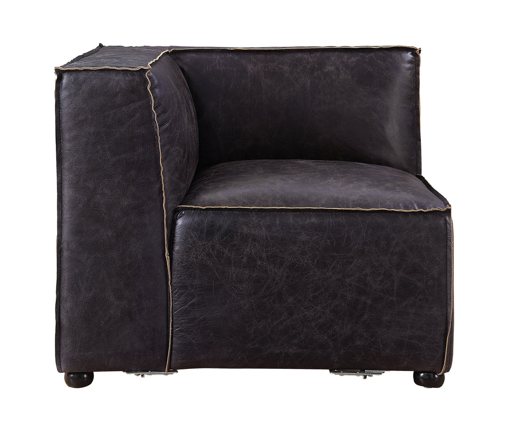 â€¢ Leg Height: 2-"<br/><br/><b>Product Features</b><ul><li>Case: 1Pc/1Ctn</li><li>Finish: Antique Slate Top Grain Leather</li><li>Style: Contemporary</li><li>Materials: Upholstery, Wood Leg</li></ul><br/>