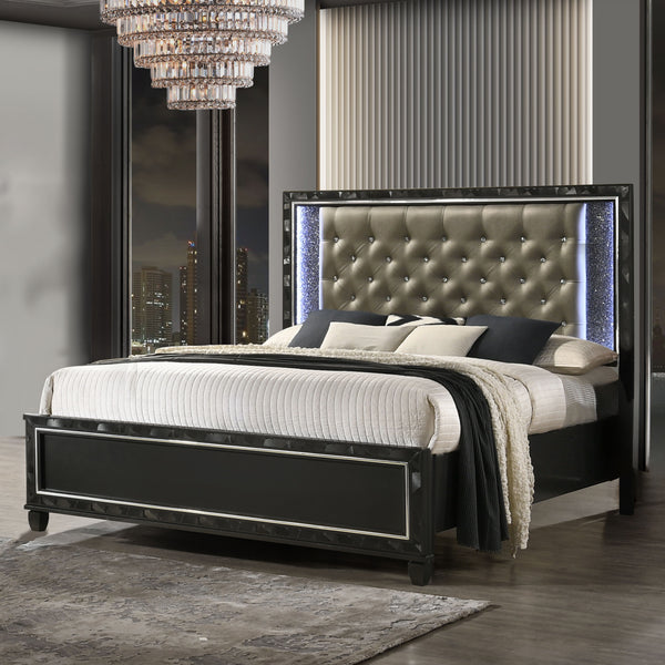 Radiance - 5/0 Queen Bed - Black