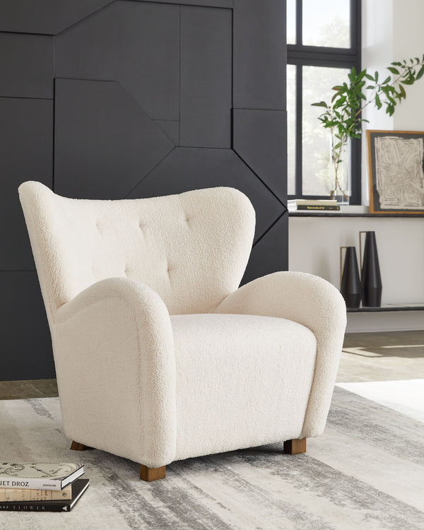 Larbell - Ecru - Accent Chair