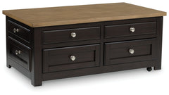 When youâ€™re styling your living room, convenience is key. With this lift-top coffee table, casual flair meets canâ€™t-miss function. The hidden lift top brings added comfort to work-from-home tasks or chilling out by the TV for dinner. When you need to 