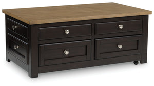 When youâ€™re styling your living room, convenience is key. With this lift-top coffee table, casual flair meets canâ€™t-miss function. The hidden lift top brings added comfort to work-from-home tasks or chilling out by the TV for dinner. When you need to 