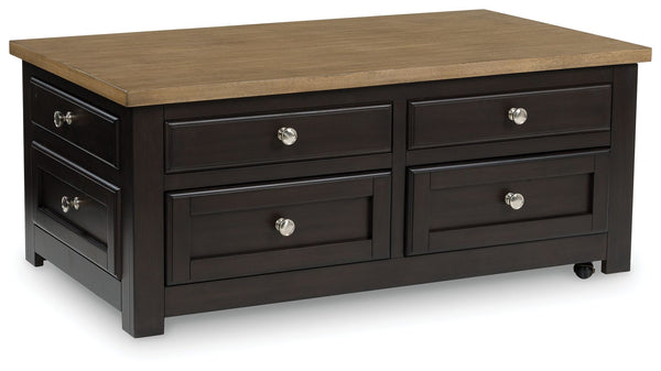 When youâ€™re styling your living room, convenience is key. With this lift-top coffee table, casual flair meets canâ€™t-miss function. The hidden lift top brings added comfort to work-from-home tasks or chilling out by the TV for dinner. When you need to 