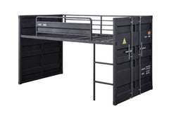20 Slats Twin Size<br/><br/><b>Product Features</b><ul><li>attress is Not Included</li><li>Right Front Facing Ladder</li><li>Left Front Facing Slide</li><li>Case: 1Set/2Ctn</li><li>Finish: Gunmetal Finish</li><li>Style: Contemporary</li><li>Materials: Met