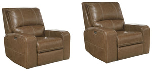 Take a seat and recline in seconds in this smooth and stylish Power Recliner. More than just beautiful, this innovative chair takes comfort to new heights with just the touch of a button. Offering effortless relaxation, it-'s sure to become your favorite 