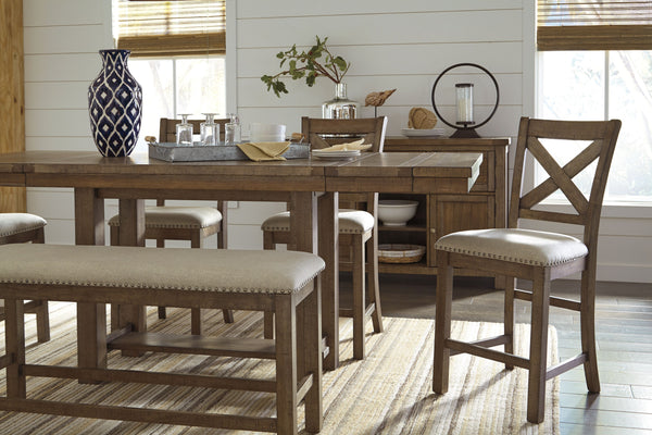 Moriville - Beige - Double UPH Bench