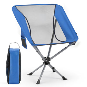 Turn freely and enjoy the full view with a 360Â° swivel seat<br>Lightweight and rustproof aluminium tubes support longer outdoor use<br>Tear-resistant 600D Oxford fabric ensures excellent durability<br>Breathable mesh promotes airflow to prevent stuffines